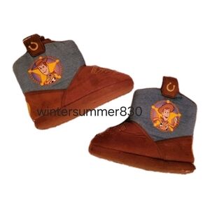 Toy Story Toddler Slippers Size 9-10 Woody Official Disney Cowboy Boot Dress-Up